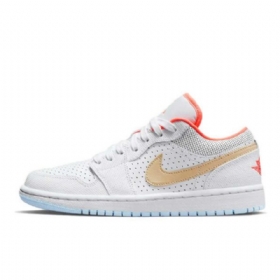 Nike Air Jordan 1 Low Tops Se Sesame Sko Dame Hvite