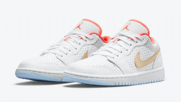 Nike Air Jordan 1 Low Tops Se Sesame Sko Dame Hvite