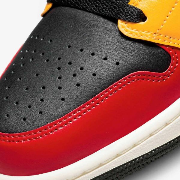 Nike Air Jordan 1 Low Tops Se Sko Dame Svarte Blå Rød