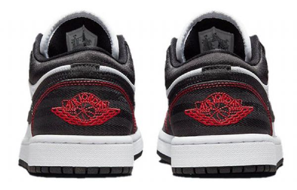 Nike Air Jordan 1 Low Tops Se Utility Retro Basketball Shoes Dame Hvite Svarte Rød
