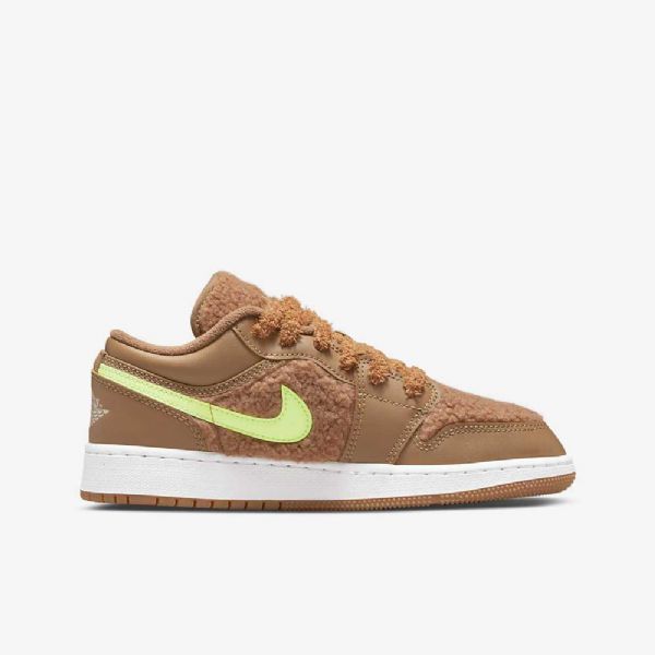Nike Air Jordan 1 Low Tops Sko Barn Brune Rosa Rød Blå