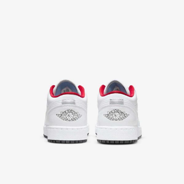 Nike Air Jordan 1 Low Tops Sko Barn Hvite Rød Blå Svarte