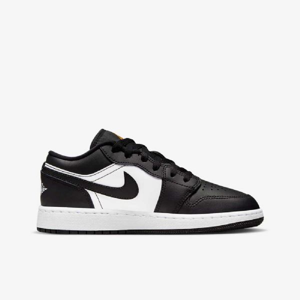 Nike Air Jordan 1 Low Tops Sko Barn Svarte Mørke