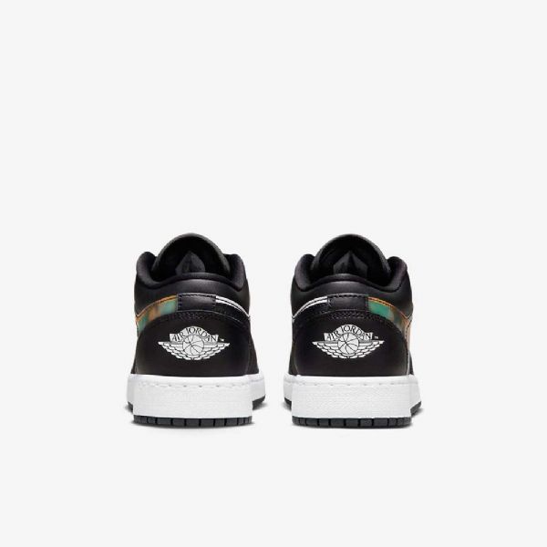 Nike Air Jordan 1 Low Tops Sko Barn Svarte Mørke