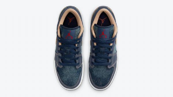 Nike Air Jordan 1 Low Tops Sko Dame Blå
