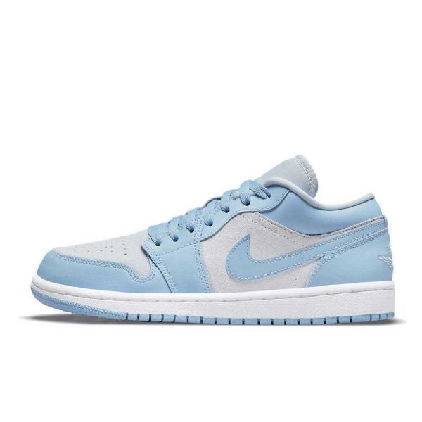 Nike Air Jordan 1 Low Tops Sko Dame Blå Grå
