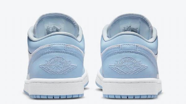 Nike Air Jordan 1 Low Tops Sko Dame Blå Grå