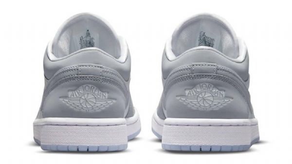 Nike Air Jordan 1 Low Tops Sko Dame Hvite Grå