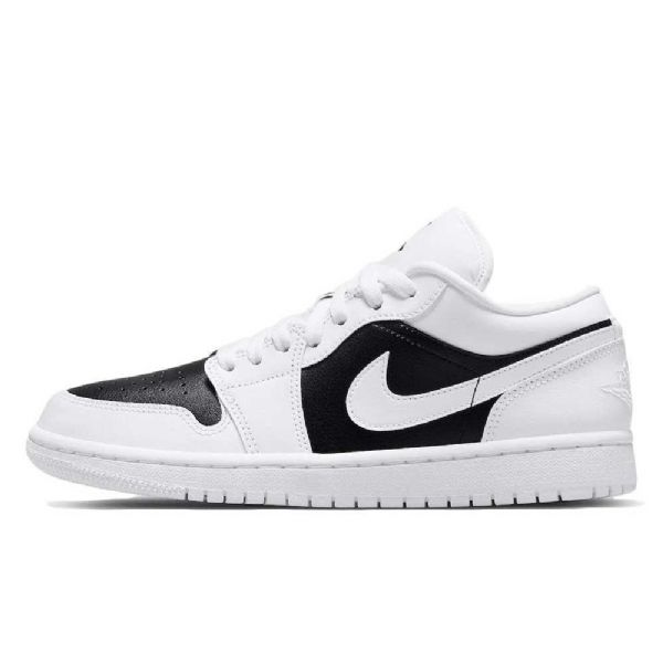 Nike Air Jordan 1 Low Tops Sko Dame Hvite Svarte