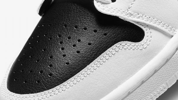 Nike Air Jordan 1 Low Tops Sko Dame Hvite Svarte