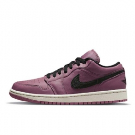 Nike Air Jordan 1 Low Tops Sko Dame Lilla