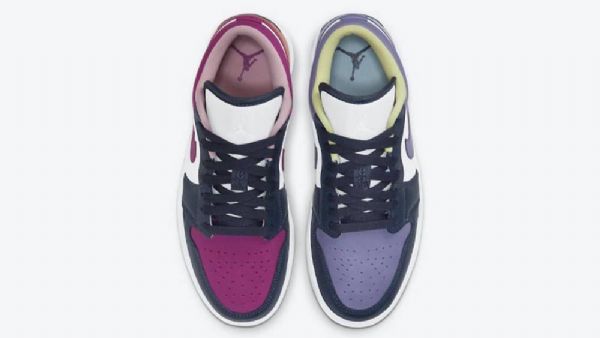 Nike Air Jordan 1 Low Tops Sko Dame Lilla