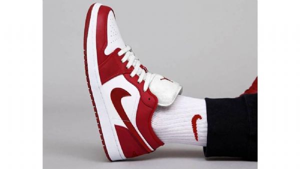 Nike Air Jordan 1 Low Tops Sko Dame Rød