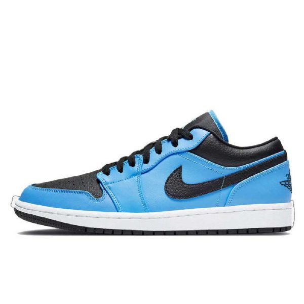 Nike Air Jordan 1 Low Tops Sko Dame Svarte Blå