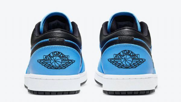 Nike Air Jordan 1 Low Tops Sko Dame Svarte Blå