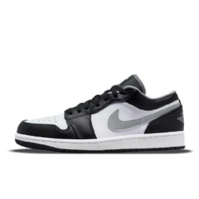 Nike Air Jordan 1 Low Tops Sko Dame Svarte Grå