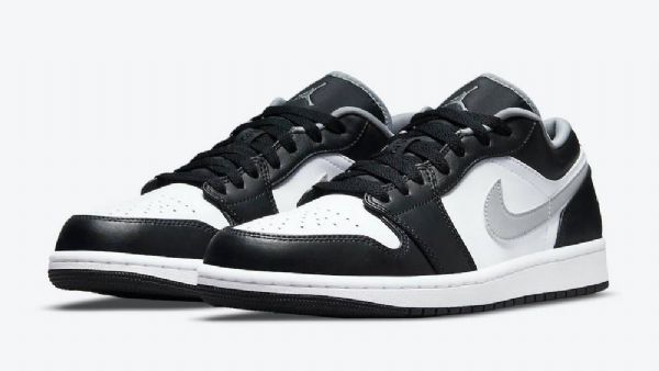 Nike Air Jordan 1 Low Tops Sko Dame Svarte Grå