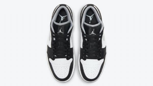 Nike Air Jordan 1 Low Tops Sko Dame Svarte Grå
