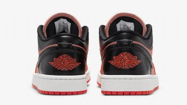 Nike Air Jordan 1 Low Tops Sko Dame Svarte Oransje