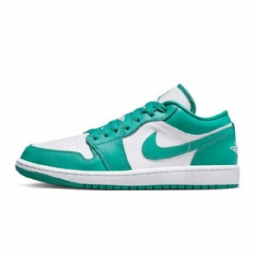 Nike Air Jordan 1 Low Tops Sko Dame Turkis