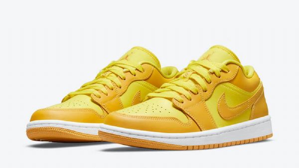 Nike Air Jordan 1 Low Tops Sko Herre Gul