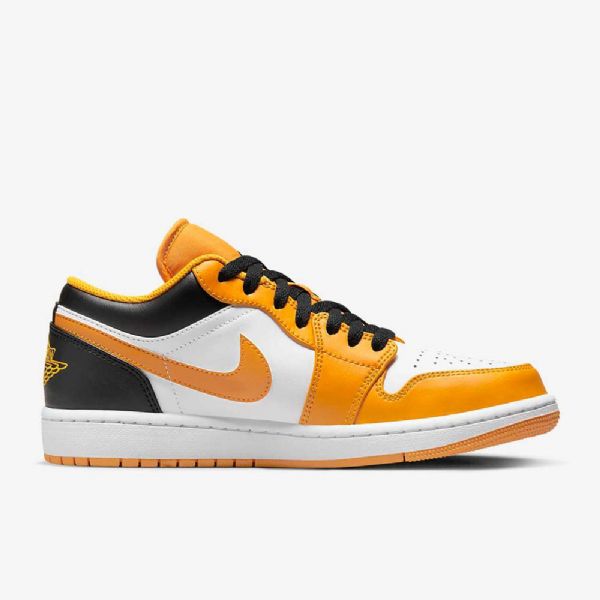 Nike Air Jordan 1 Low Tops Sko Herre Gul Hvite Svarte