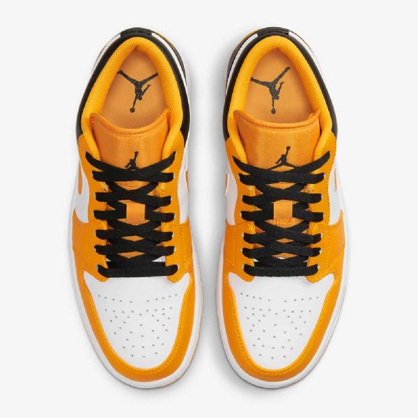Nike Air Jordan 1 Low Tops Sko Herre Gul Hvite Svarte