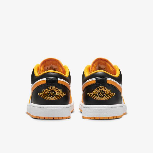 Nike Air Jordan 1 Low Tops Sko Herre Gul Hvite Svarte