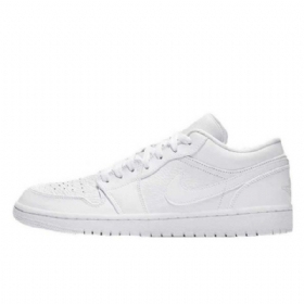Nike Air Jordan 1 Low Tops Sko Herre Hvite