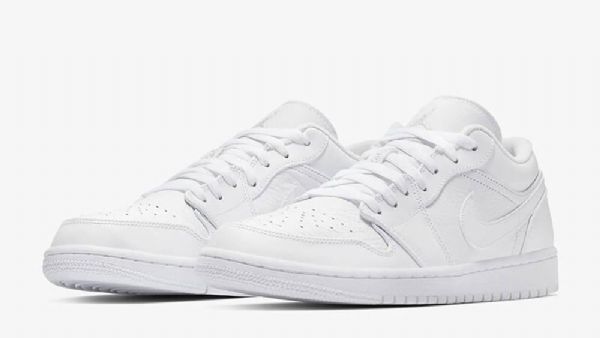 Nike Air Jordan 1 Low Tops Sko Herre Hvite