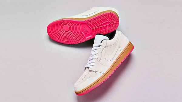 Nike Air Jordan 1 Low Tops Sko Herre Hvite Gul