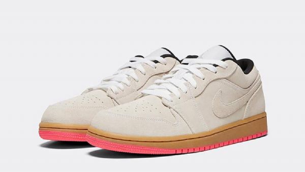 Nike Air Jordan 1 Low Tops Sko Herre Hvite Gul