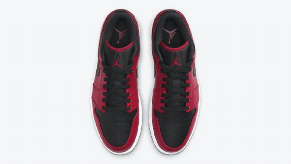 Nike Air Jordan 1 Low Tops Sko Herre Rød Svarte