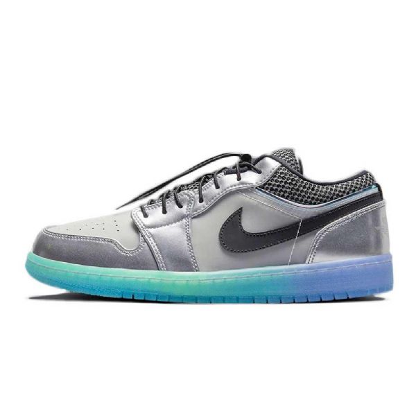 Nike Air Jordan 1 Low Tops Sko Herre Sølv