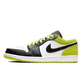 Nike Air Jordan 1 Low Tops Sko Herre Svarte