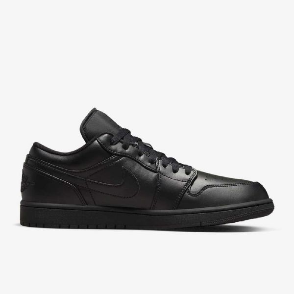 Nike Air Jordan 1 Low Tops Sko Herre Svarte
