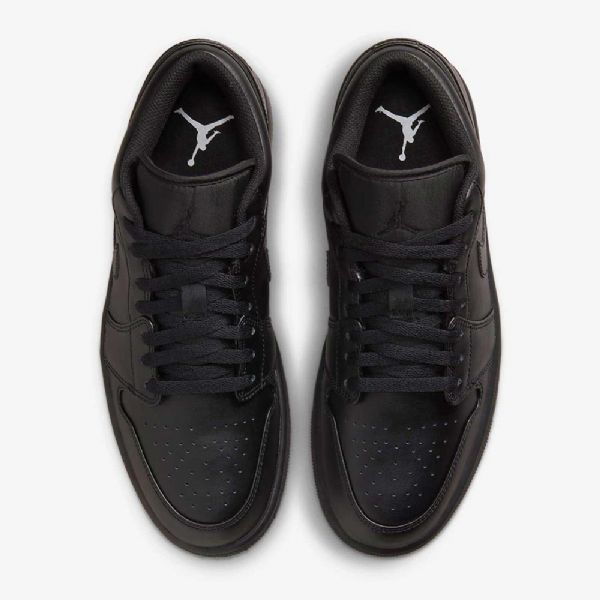 Nike Air Jordan 1 Low Tops Sko Herre Svarte
