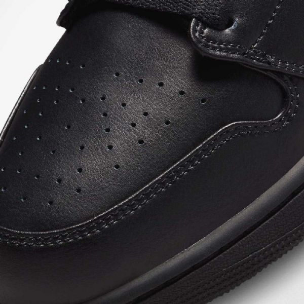 Nike Air Jordan 1 Low Tops Sko Herre Svarte