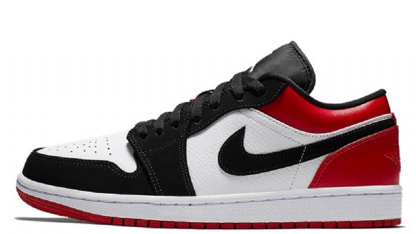 Nike Air Jordan 1 Low Tops Sko Herre Svarte Rød