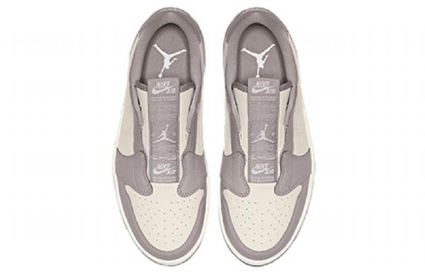 Nike Air Jordan 1 Low Tops Slip Retro Basketball Shoes Dame Grå