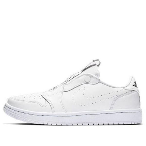 Nike Air Jordan 1 Low Tops Slip Retro Basketball Shoes Dame Hvite