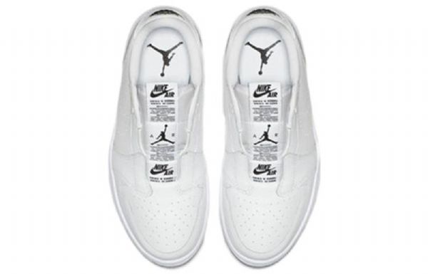 Nike Air Jordan 1 Low Tops Slip Retro Basketball Shoes Dame Hvite