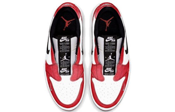 Nike Air Jordan 1 Low Tops Slip Retro Basketball Shoes Dame Rød Hvite