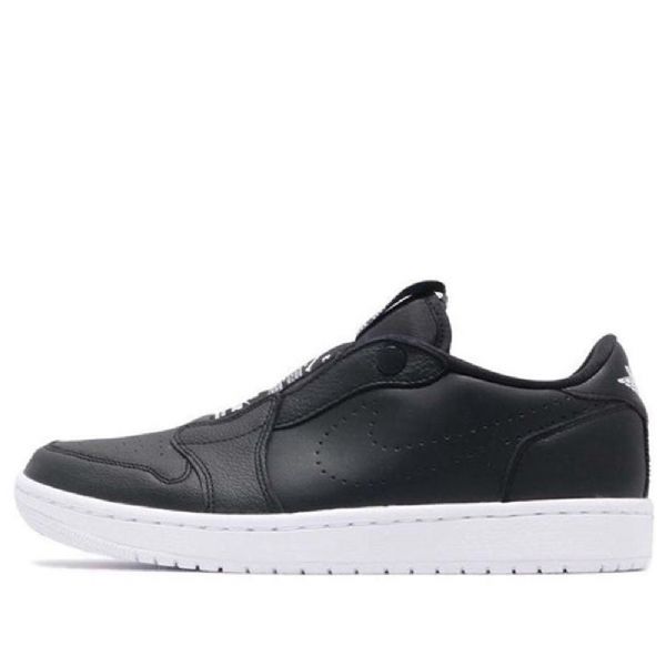 Nike Air Jordan 1 Low Tops Slip Retro Basketball Shoes Dame Svarte