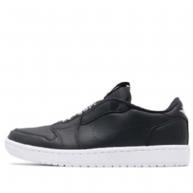 Nike Air Jordan 1 Low Tops Slip Retro Basketball Shoes Dame Svarte