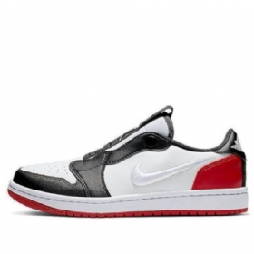 Nike Air Jordan 1 Low Tops Slip Retro Basketball Shoes Dame Svarte