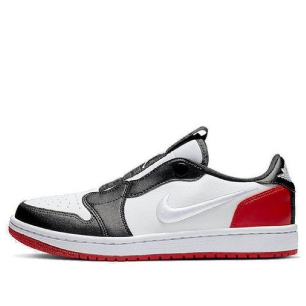 Nike Air Jordan 1 Low Tops Slip Retro Basketball Shoes Dame Svarte