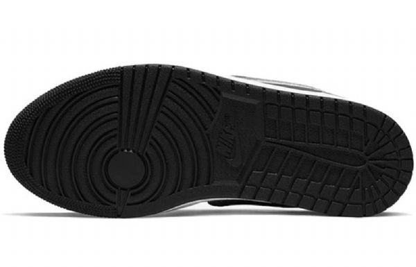 Nike Air Jordan 1 Low Tops Slip Retro Basketball Shoes Dame Svarte Grå