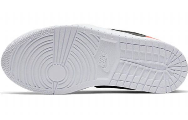 Nike Air Jordan 1 Low Tops Slip Retro Basketball Shoes Dame Svarte Rød