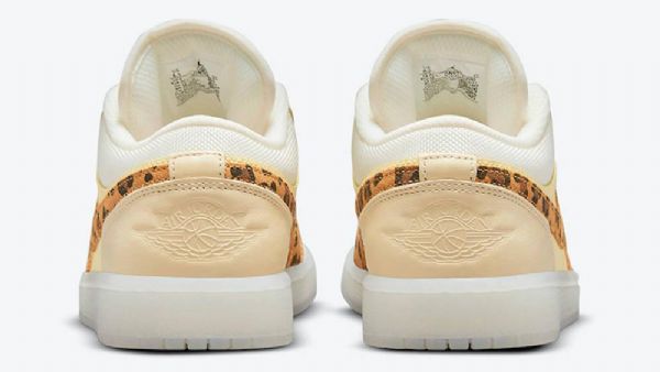 Nike Air Jordan 1 Low Tops Snkrs Day Sko Dame Gul Leopard